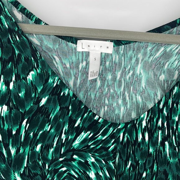 LEITH Nordstrom women’s  bodysuit Green/Black size Small - Picture 9 of 11